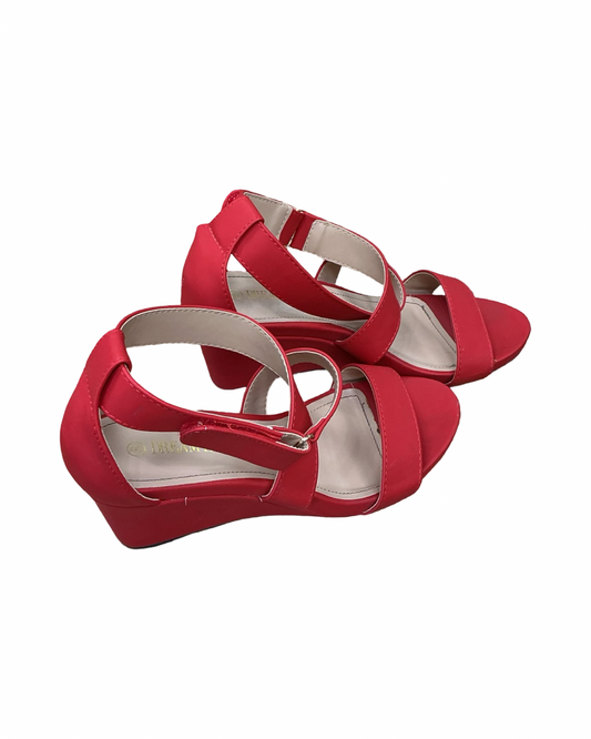 Shoes Heels Wedge By Dream Pairs In Red, Size:8