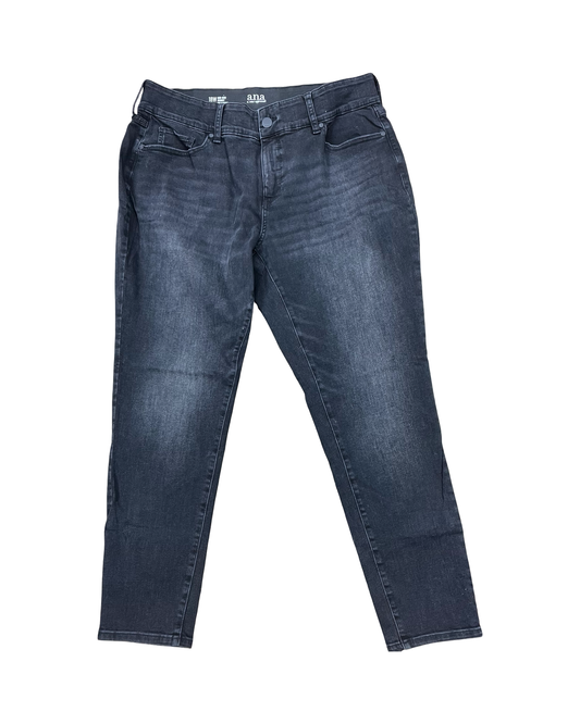 Jeans Skinny By Ana In Black, Size:18