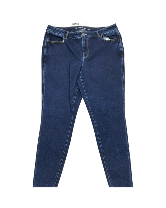 Jeans Skinny By Maurices In Blue Denim, Size:Xl