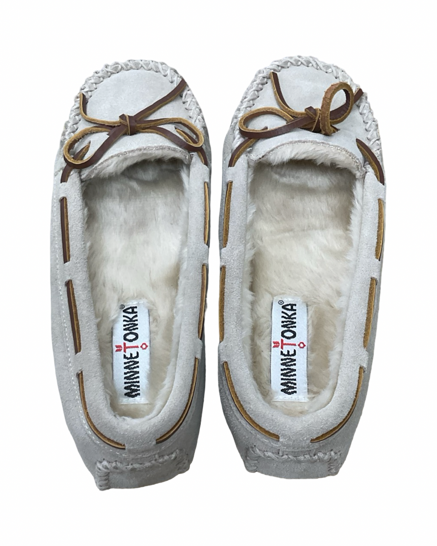 Slippers By Minnetonka In Tan, Size:7