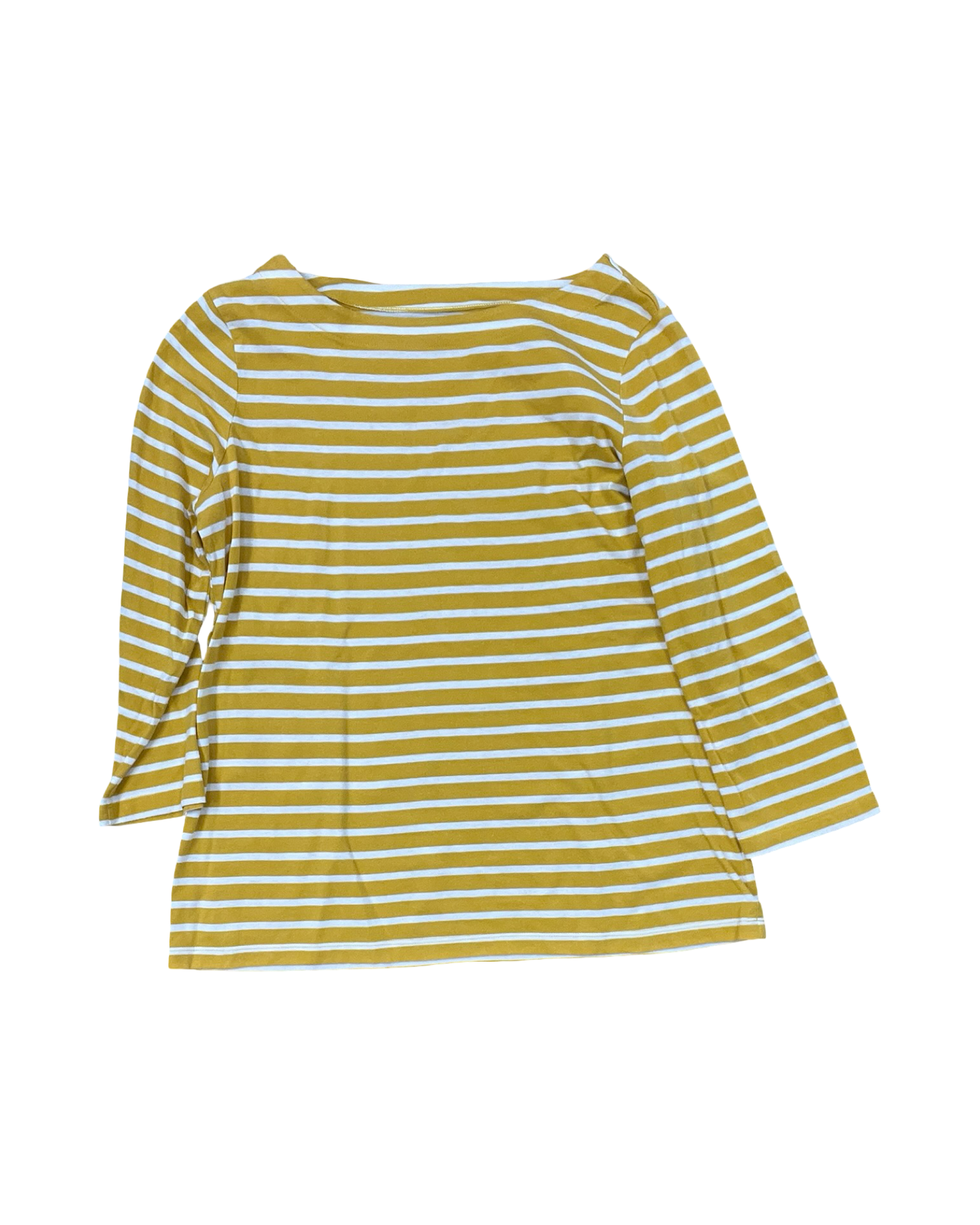 Top 3/4 Sleeve By St Johns Bay In Yellow, Size:S