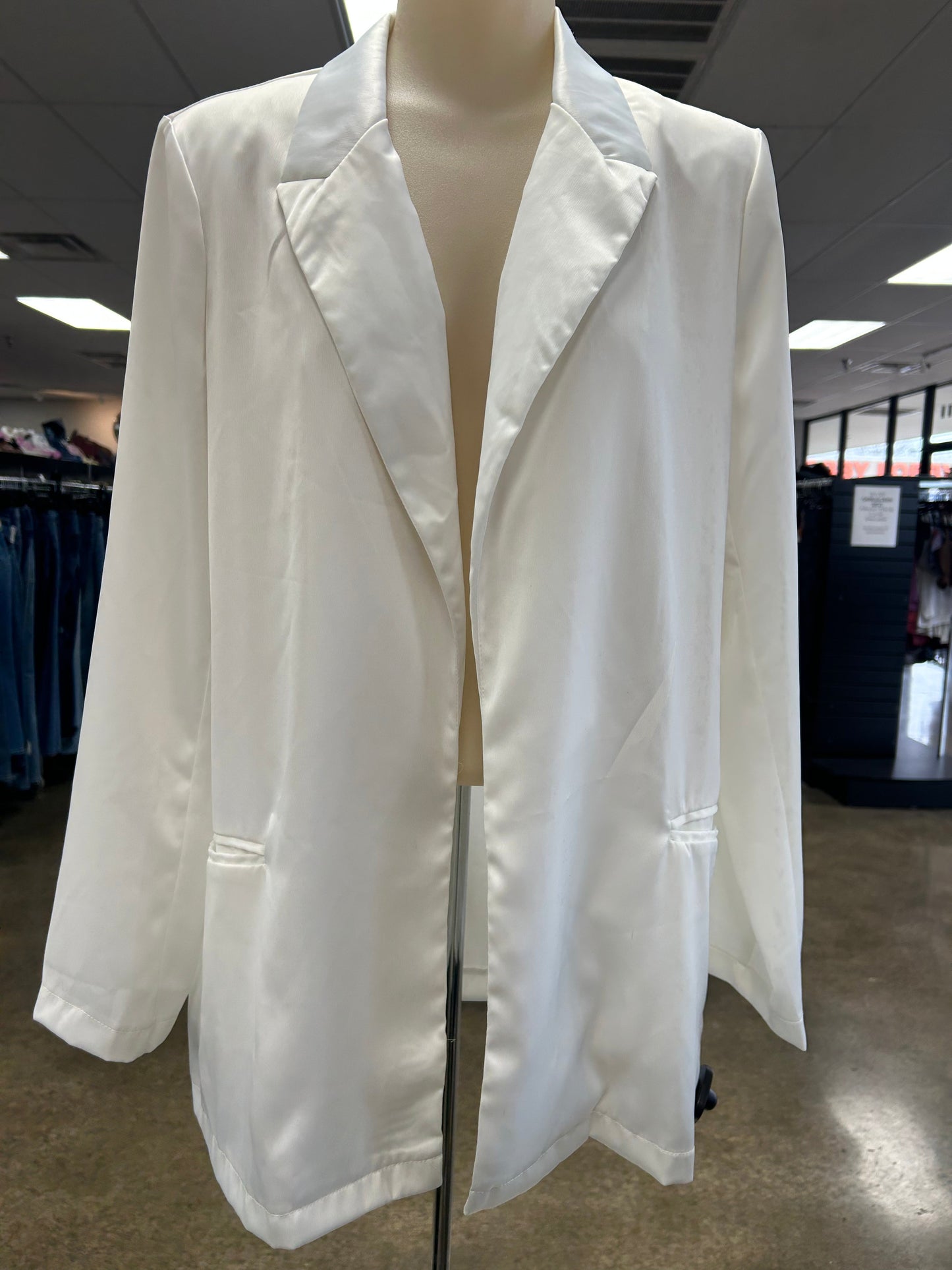 Blazer By Glam In White, Size:M