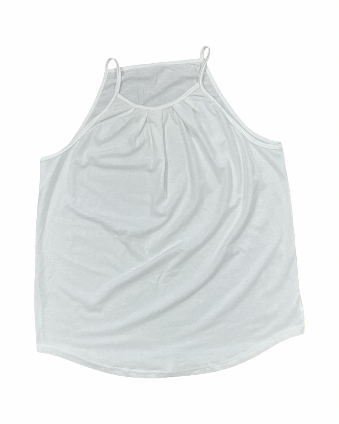 Top Sleeveless By Clothes Mentor In White, Size:M