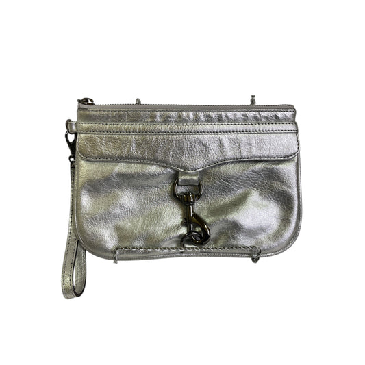 Wristlet Designer By Rebecca Minkoff In Silver, Size:Medium