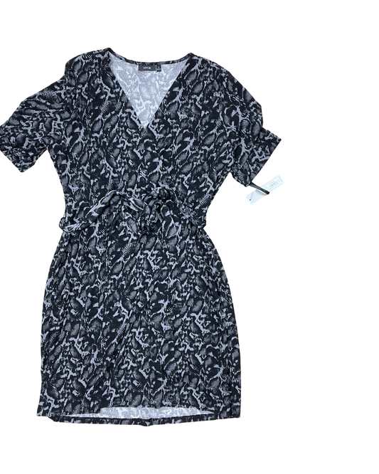Dress Casual Midi By Apt 9 In Black & Grey, Size:Xl