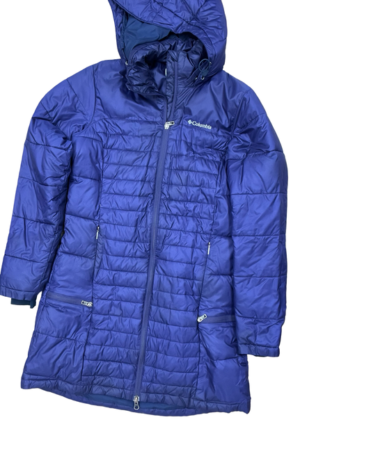 Coat Parka By Columbia In Purple, Size:M