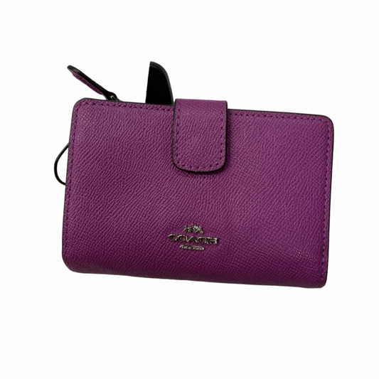 Wallet Designer By Coach In Purple, Size:Medium