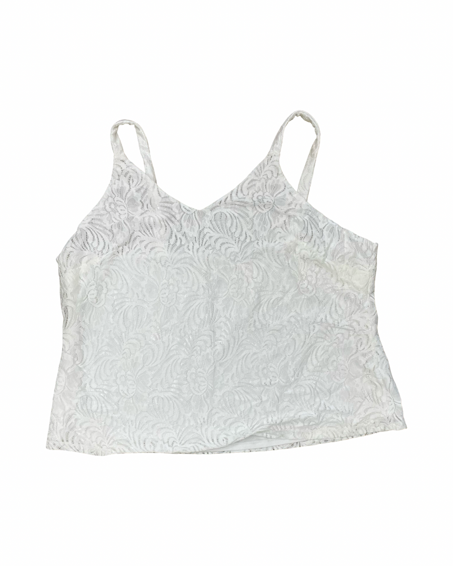 Top Sleeveless By Kate & Mallory In White, Size:3X