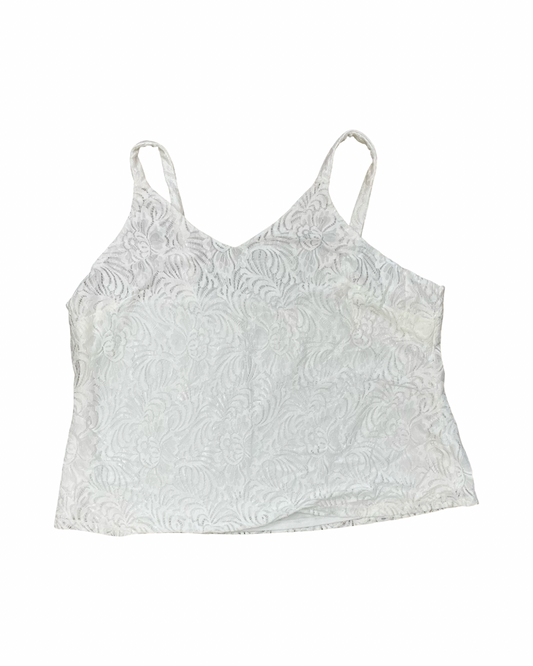 Top Sleeveless By Kate & Mallory In White, Size:3X