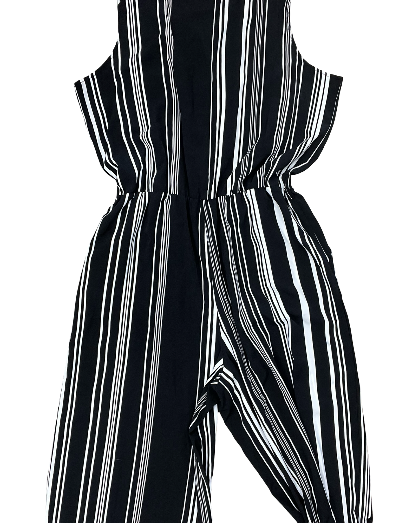 Jumpsuit By Apt 9 In Black & Yellow, Size:Xl