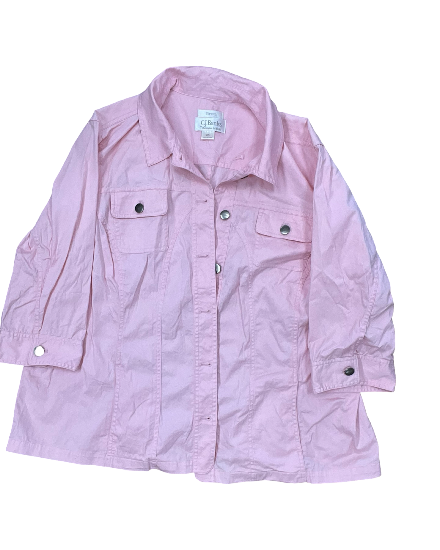 Jacket Other By Cj Banks In Pink, Size:2X