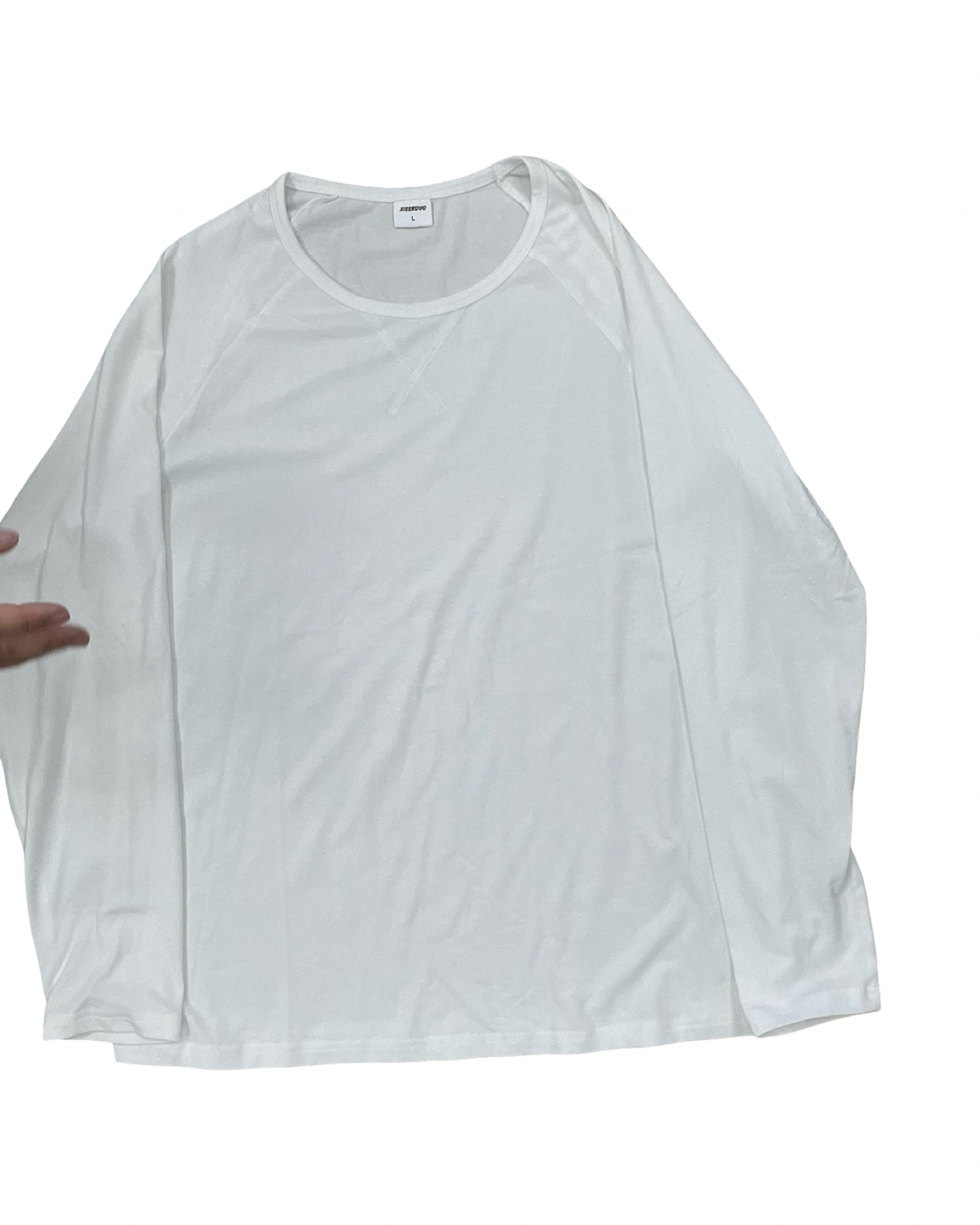 Top Ls Basic By Clothes Mentor In White, Size:L
