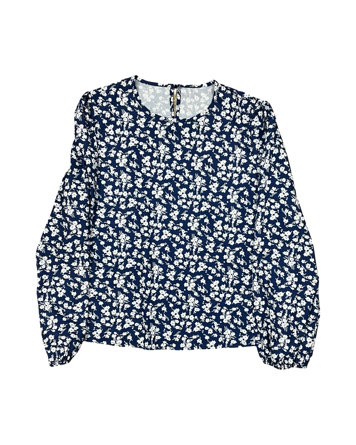 Top Ls By Clothes Mentor In Blue & White, Size:L