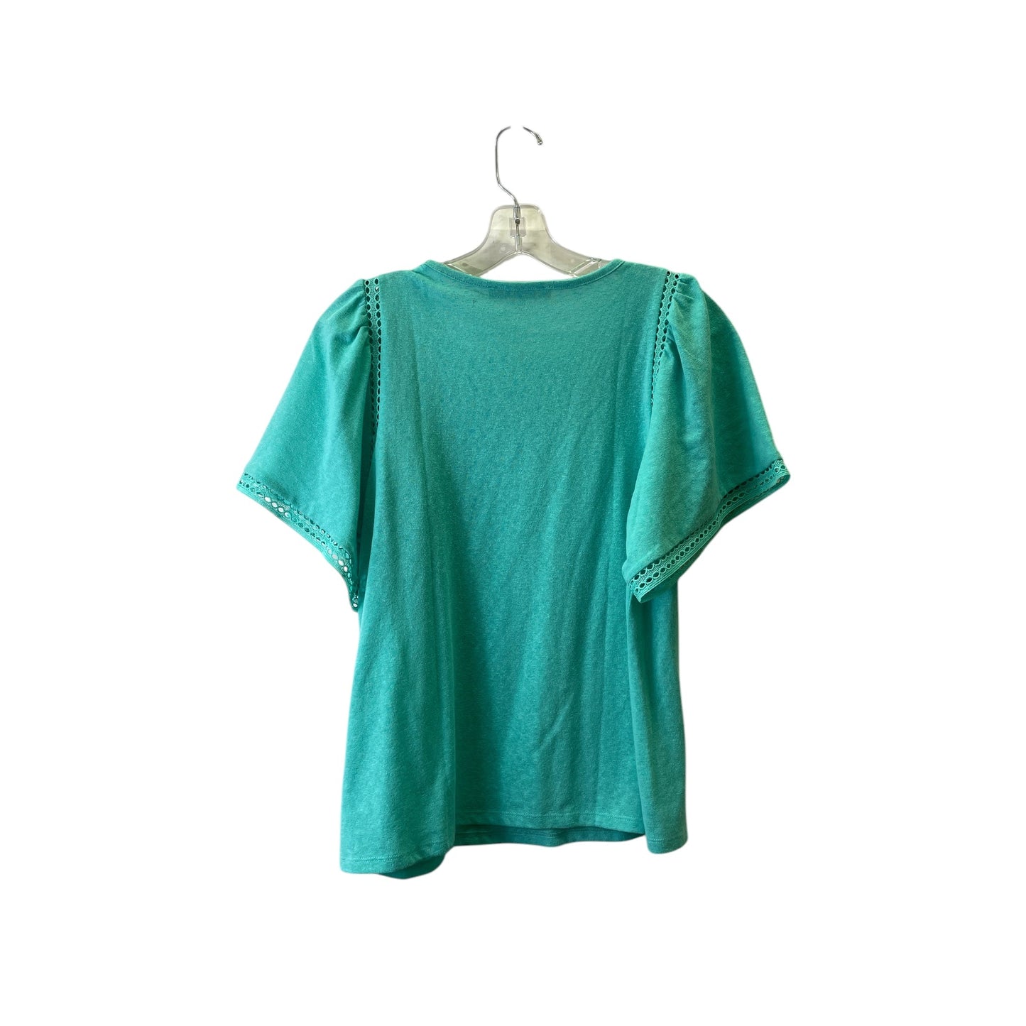 Top Ss Basic By Loft In Aqua, Size:M