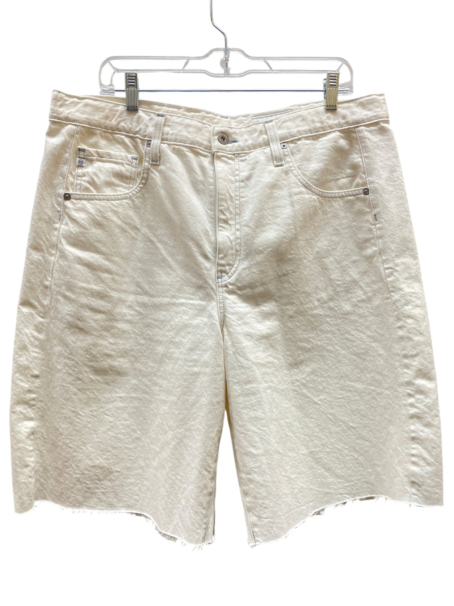 Shorts By Ag Jeans In Cream, Size:14