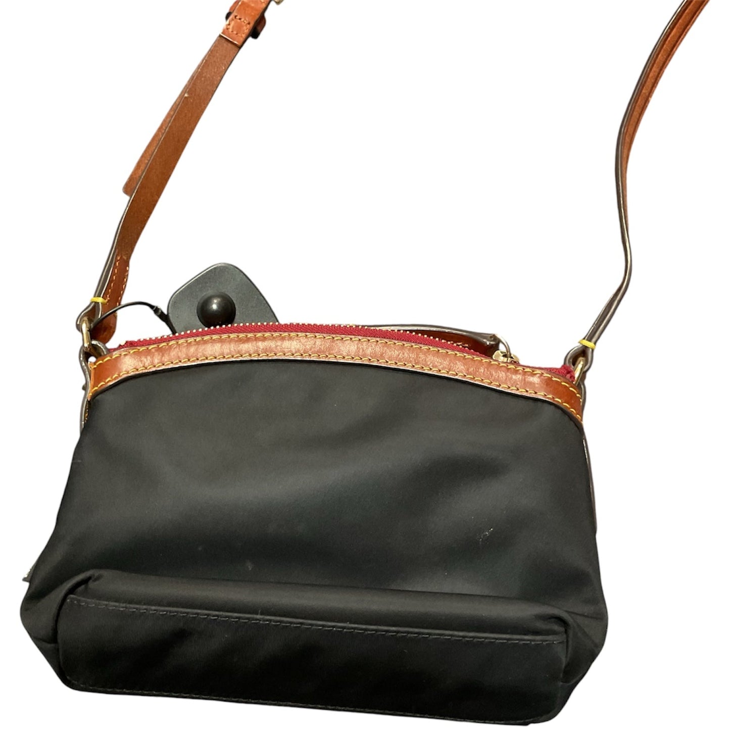 Crossbody Designer By Dooney And Bourke In Black & Brown, Size:Small