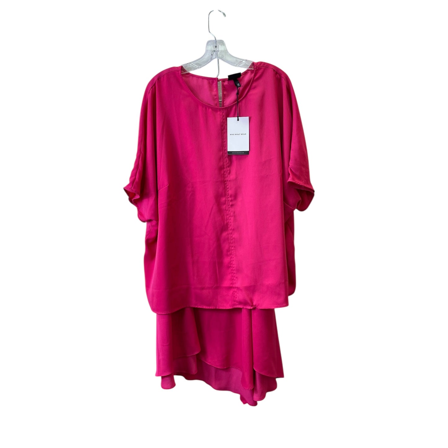 Skirt Set 2Pc By Who What Wear In Pink, Size:20