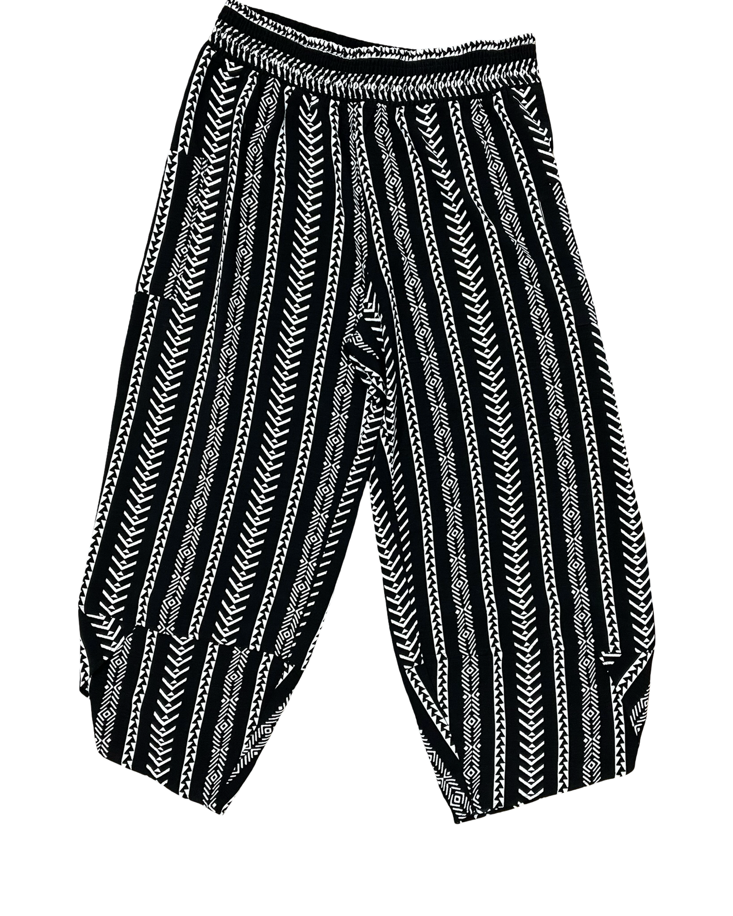 Pants Lounge By Clothes Mentor In Black & White, Size:2X