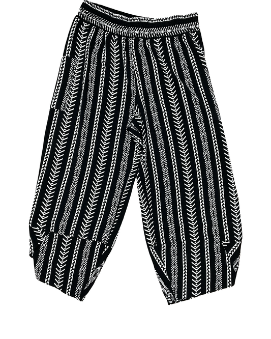 Pants Lounge By Clothes Mentor In Black & White, Size:2X