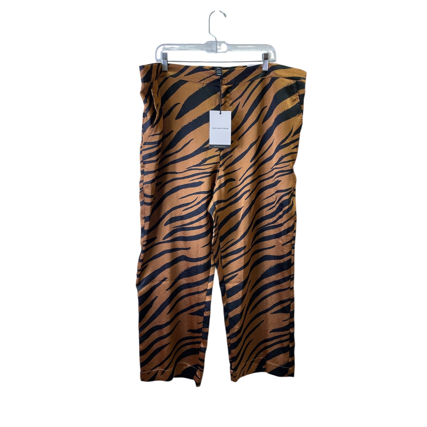 Pants Set 2Pc By Who What Wear In Animal Print, Size:20