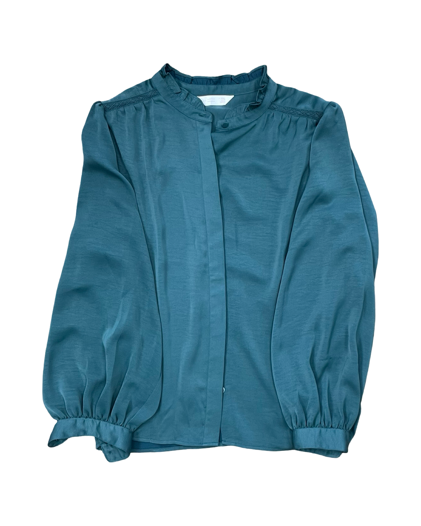 Blouse Ls By Lc Lauren Conrad In Green, Size:2X