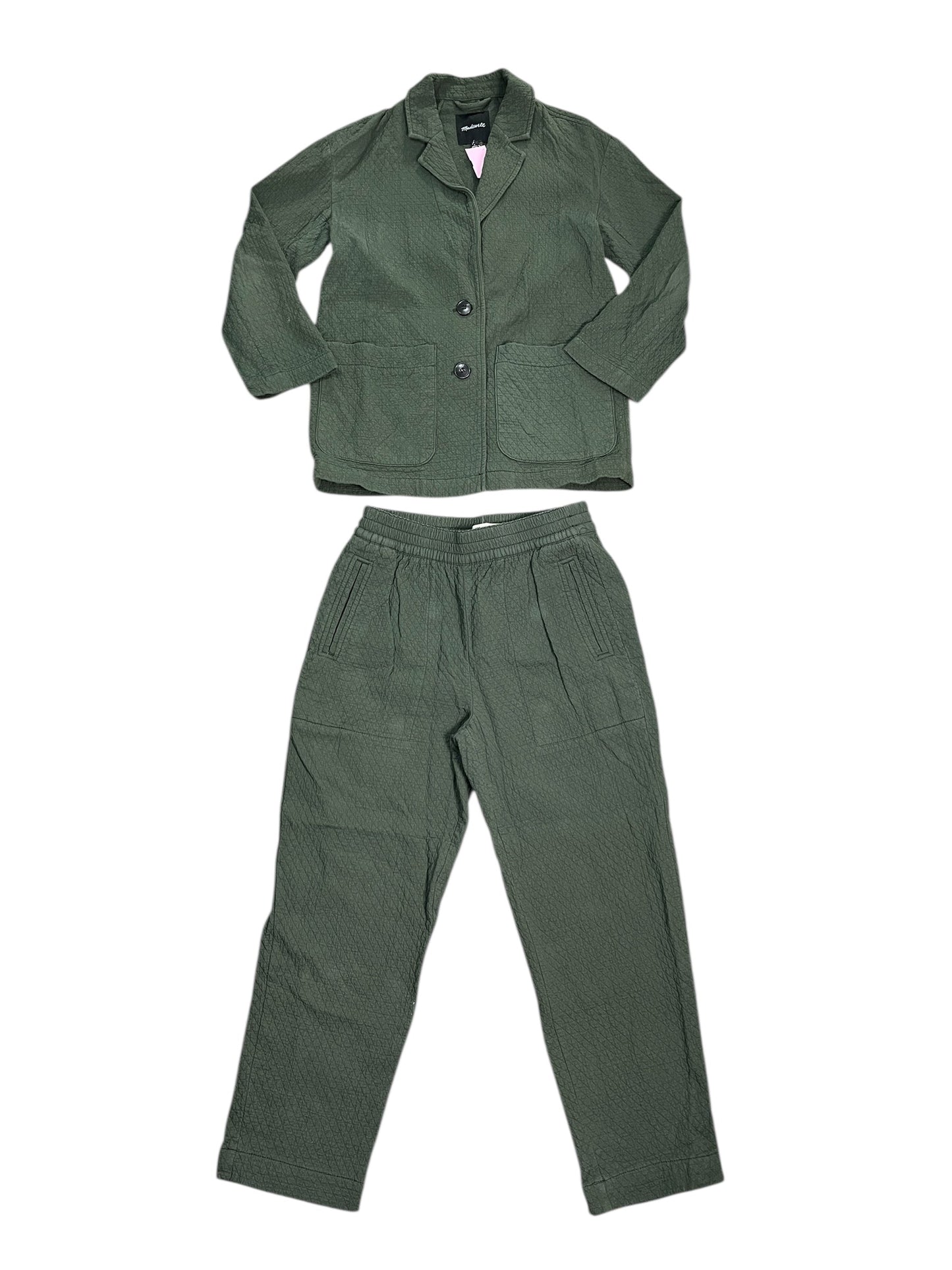 Pants Set 2Pc By Madewell In Green, Size:S