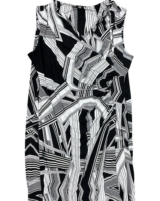 Dress Casual Maxi By Kate & Mallory In Black & White, Size:3