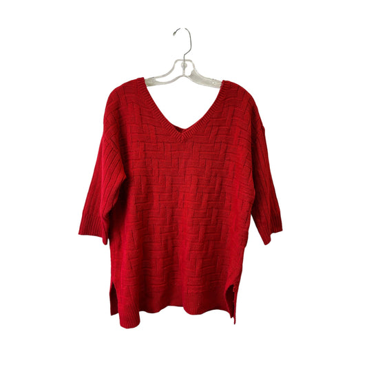 Sweater By Lane Bryant In Red, Size:XL