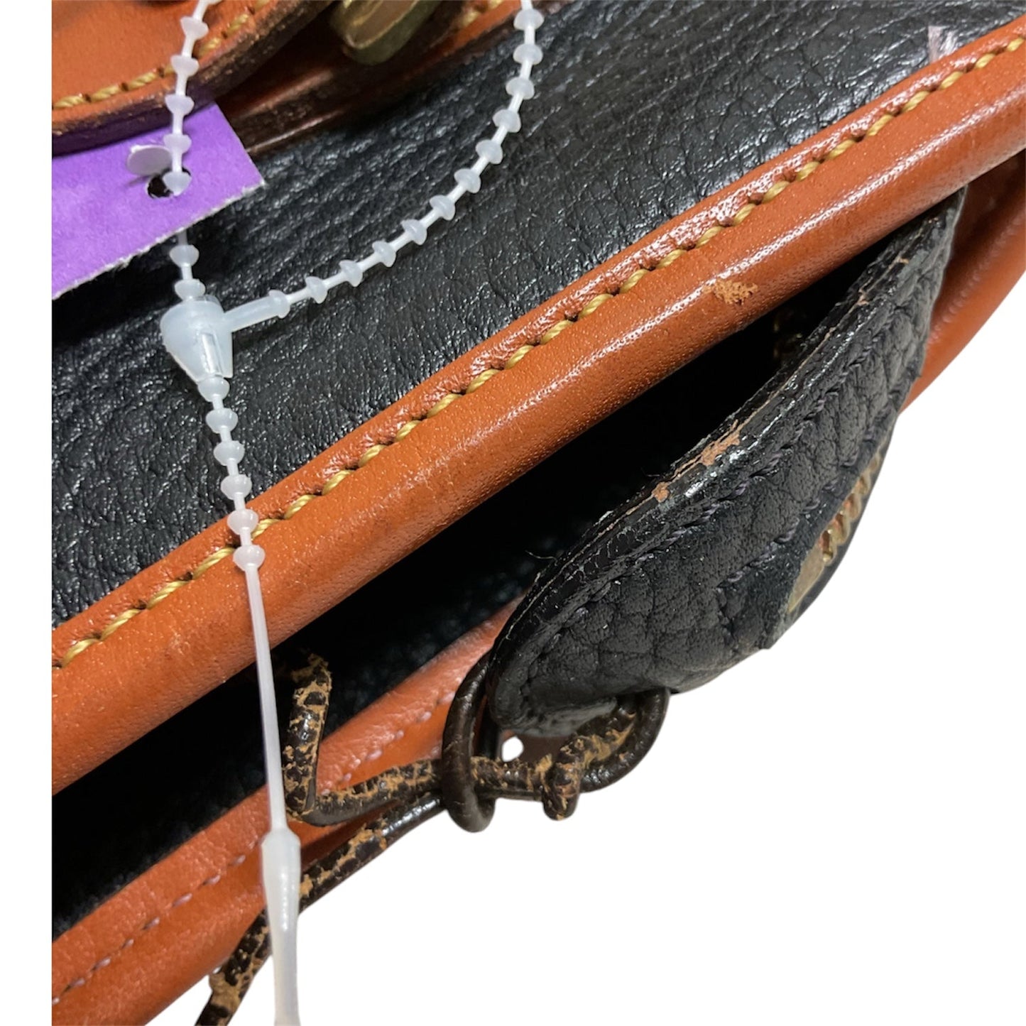 Handbag Designer By Dooney And Bourke In Black & Tan, Size:Small