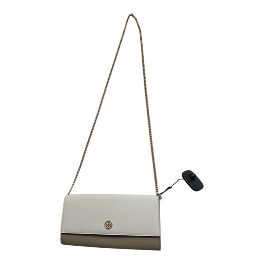 Crossbody Designer By Tory Burch In Brown & Cream, Size:Small