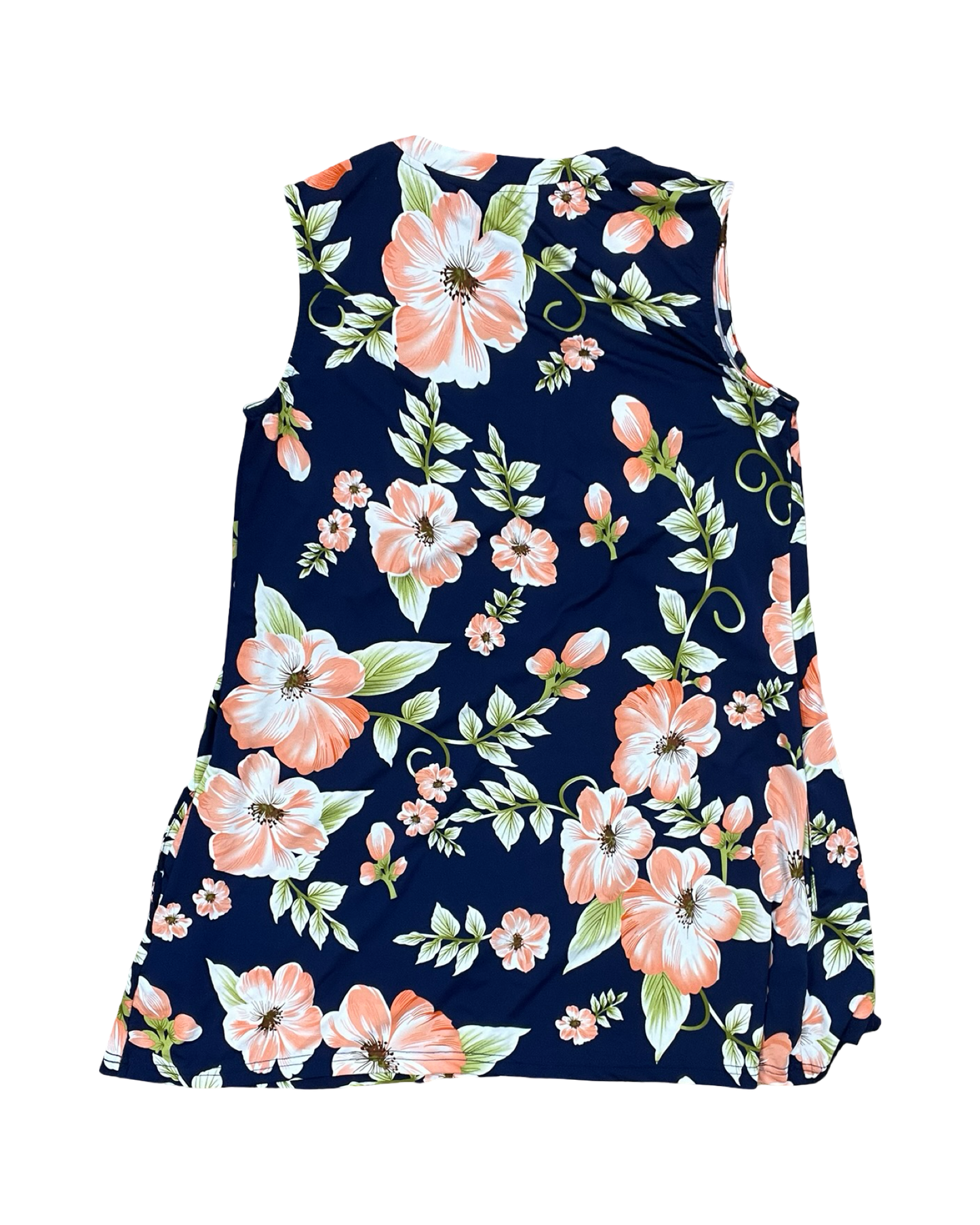 Top Sleeveless By White Mark In Blue & Orange, Size:Xl