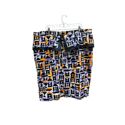 Skirt Mini & Short By Ashley Stewart In Black & Purple, Size:24