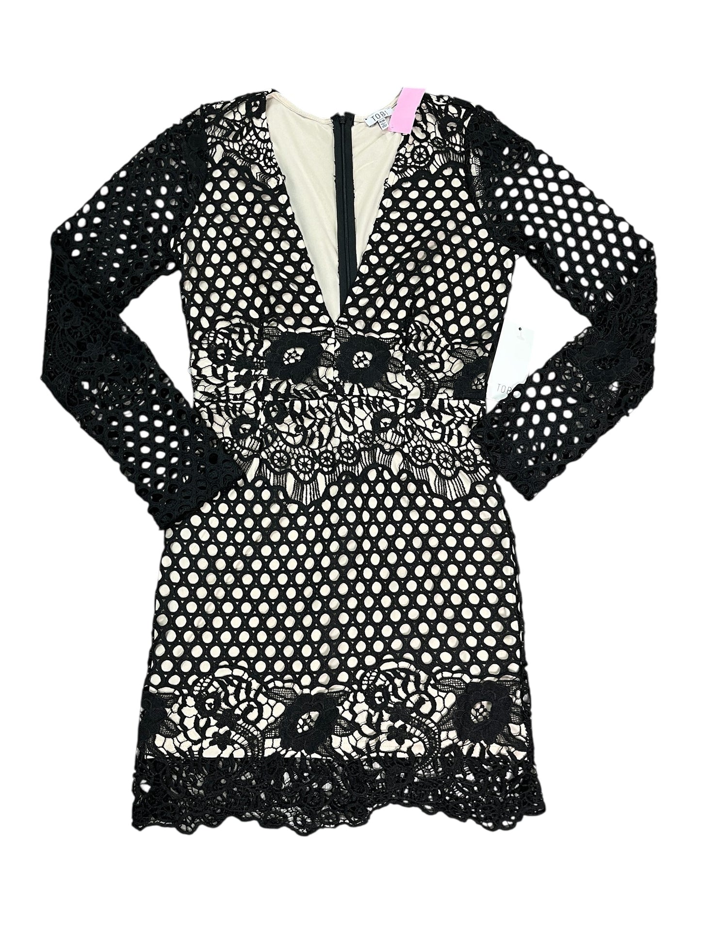 Dress Party Short By Tobi In Black & Tan, Size:M