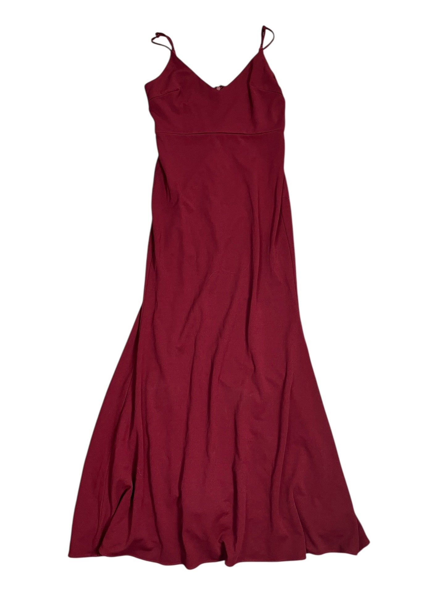 Dress Party Long By Lulus In Maroon, Size:L