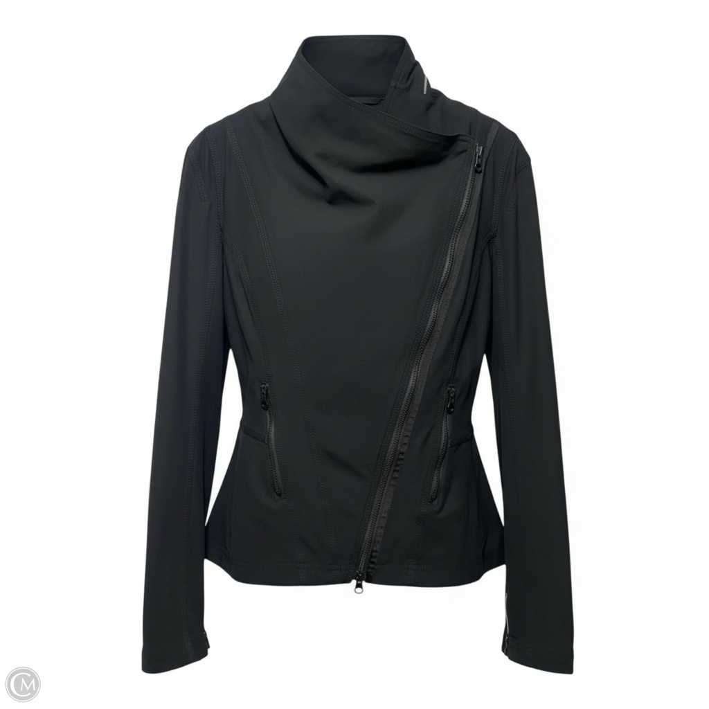 Athletic Jacket By Lululemon In Black, Size: M