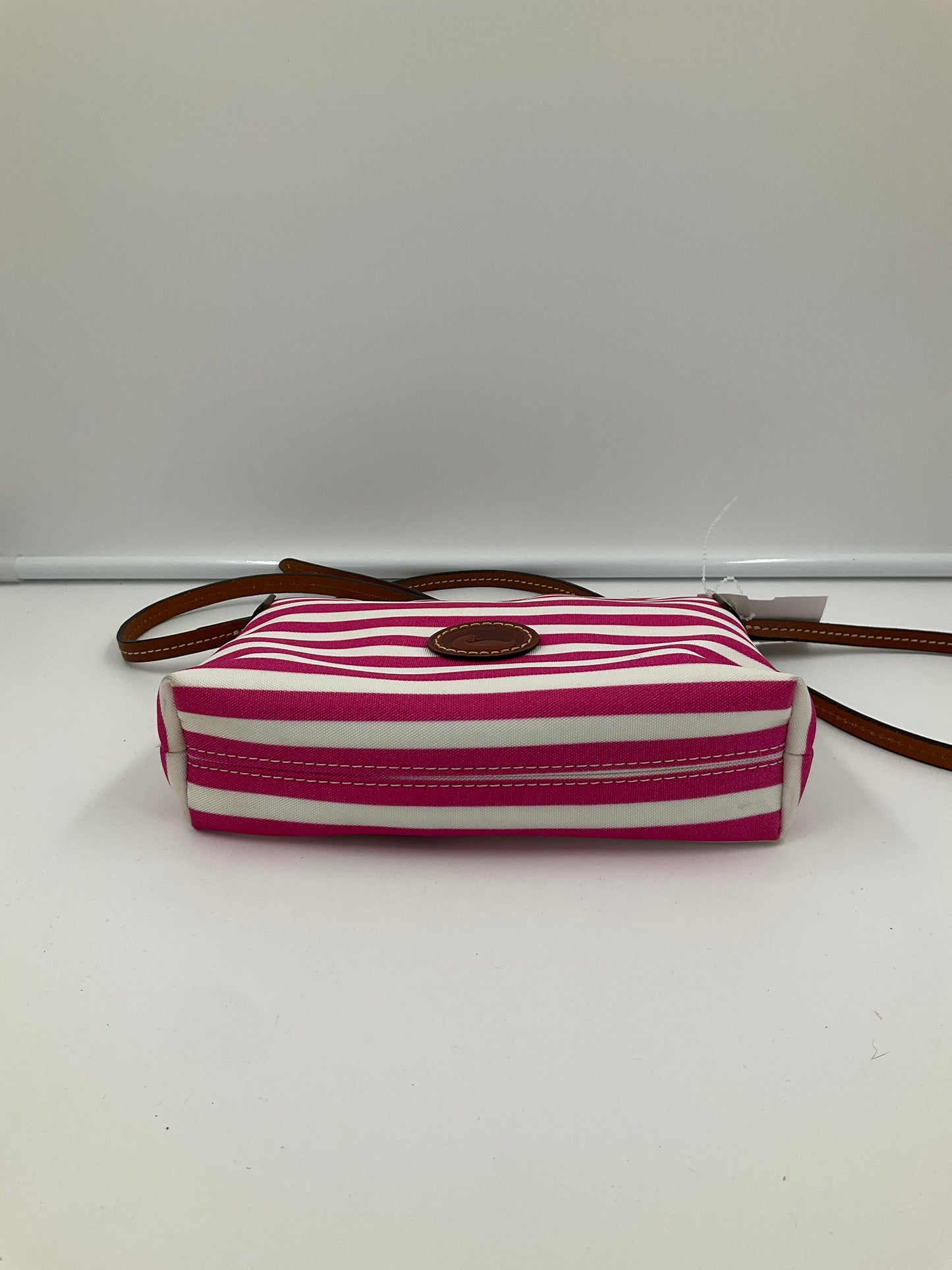 Crossbody Designer By Dooney And Bourke In Pink & White, Size:Small