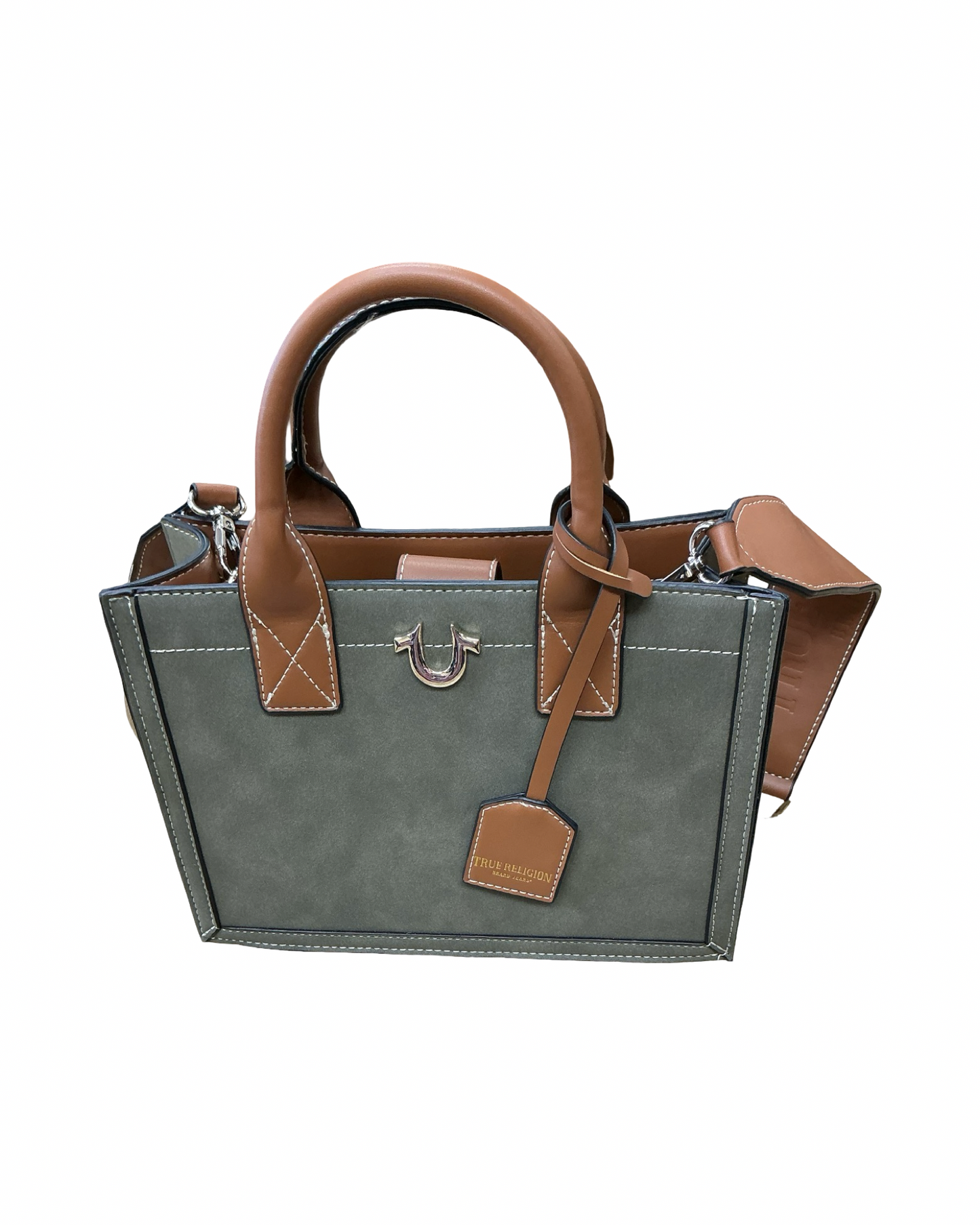 Handbag By True Religion In Green, Size:Medium