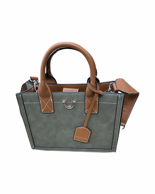 Handbag By True Religion In Green, Size:Medium