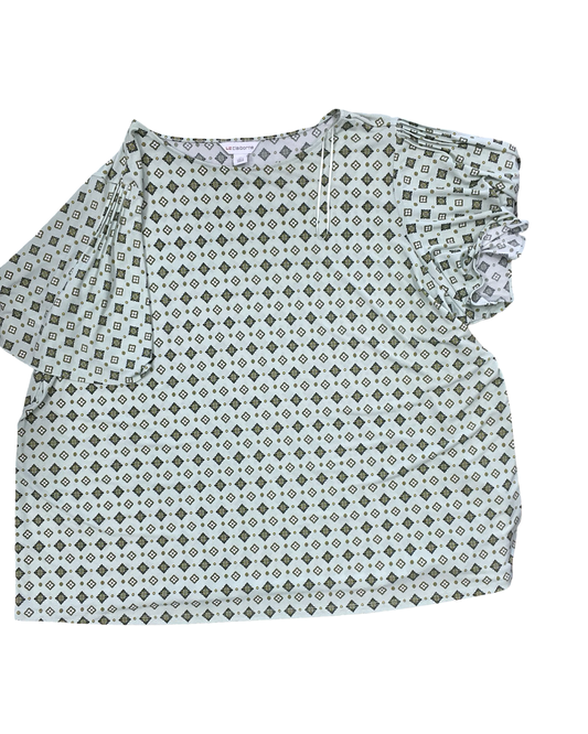 Top Ss By Liz Claiborne In Green, Size:3X