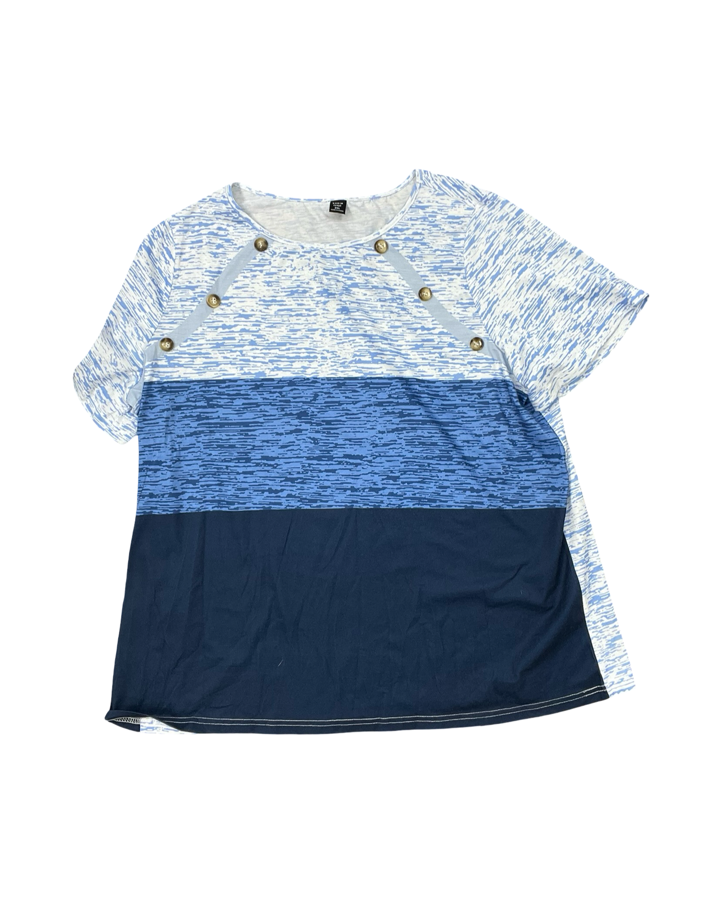 Top Ss By Shein In Blue, Size:2X