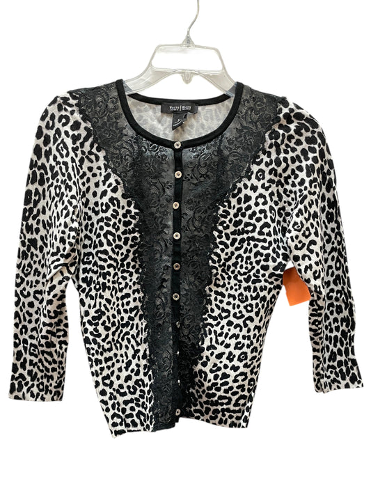 Cardigan By White House Black Market In Animal Print, Size:S