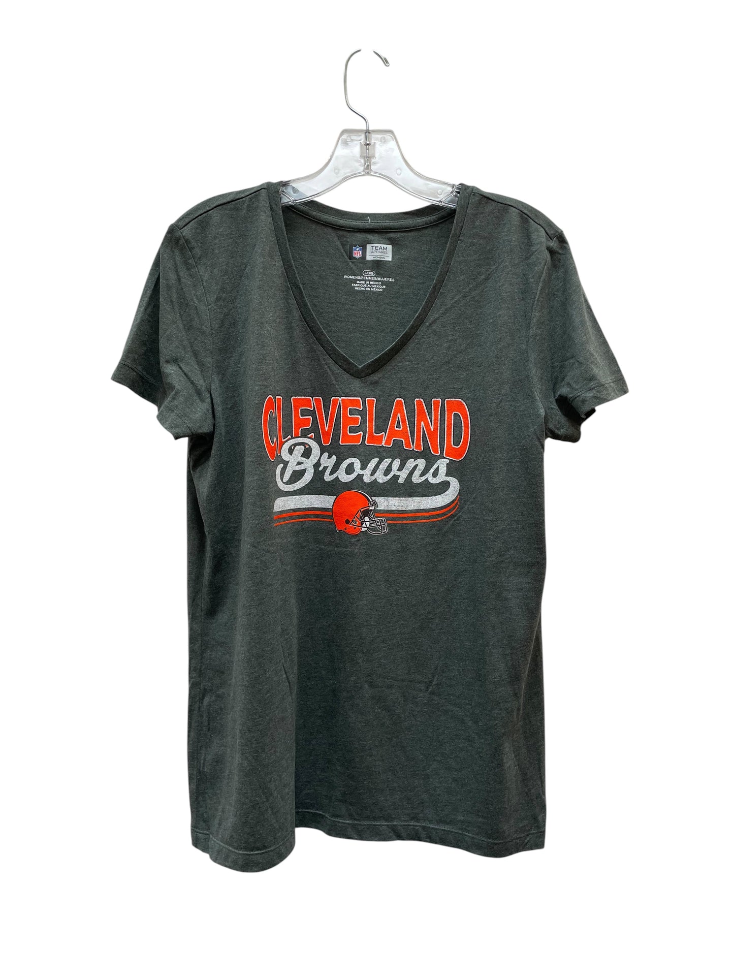Top Ss Basic By Nfl In Grey & Orange, Size:L