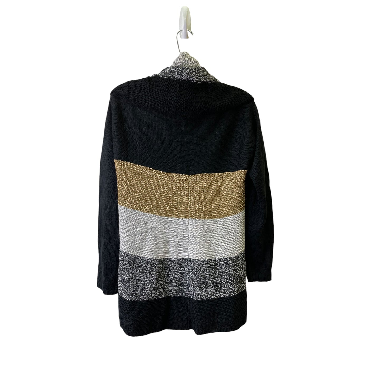 Sweater Cardigan By Charter Club In Black, Size:S