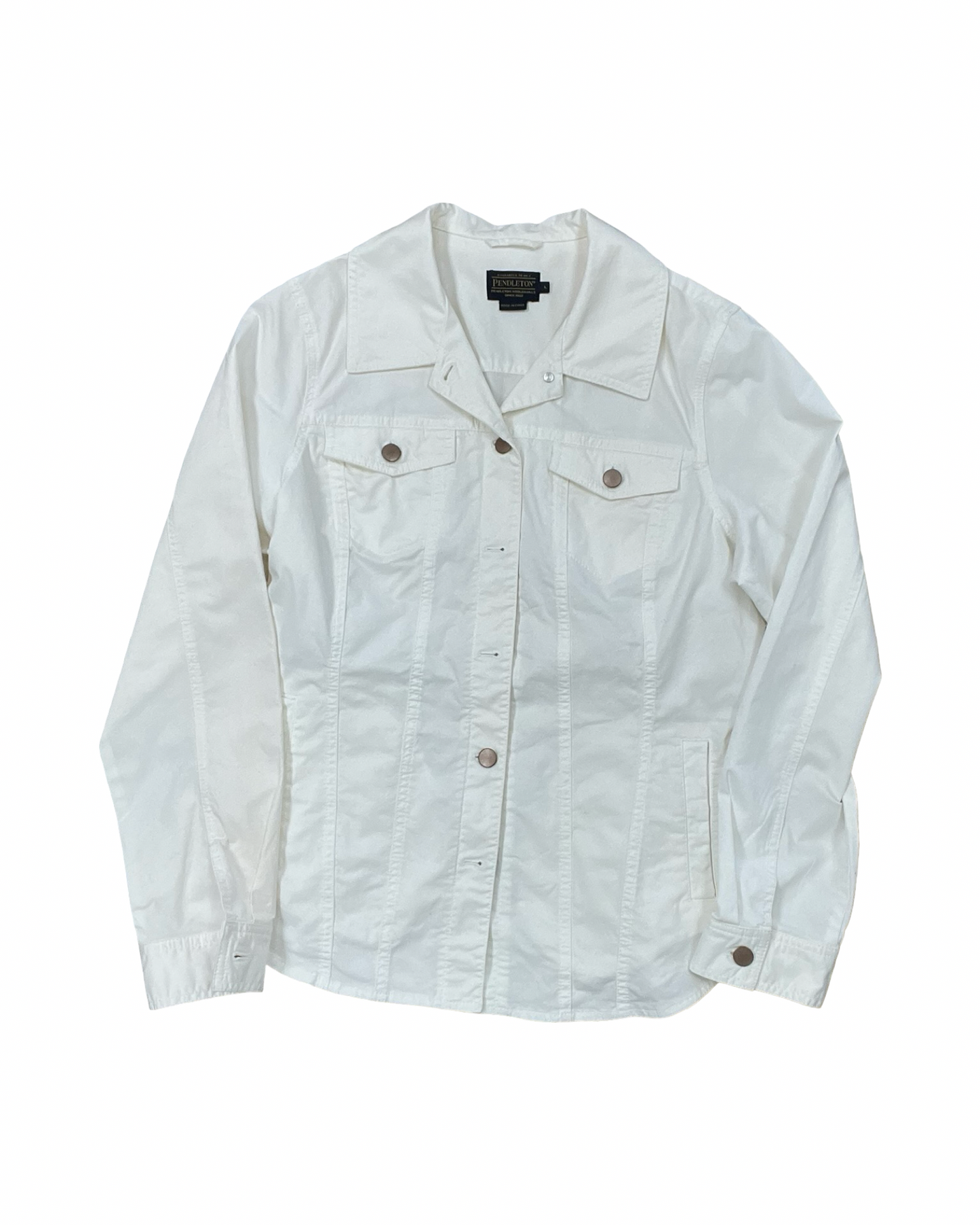 Jacket Other By Pendleton In White, Size:L