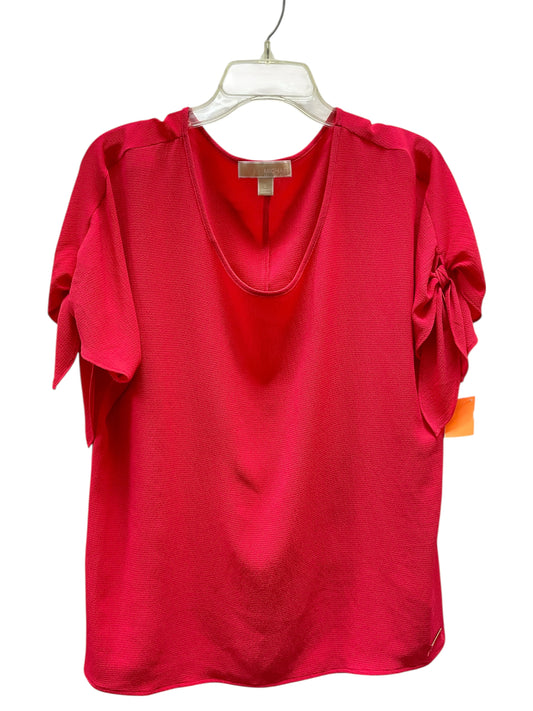 Blouse Ss By Michael By Michael Kors In Pink, Size:L