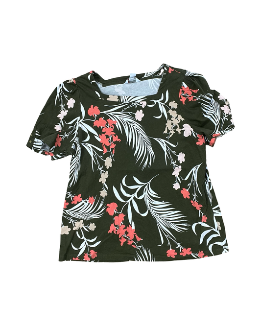 Top Ss By Liz Claiborne In Green, Size:1X