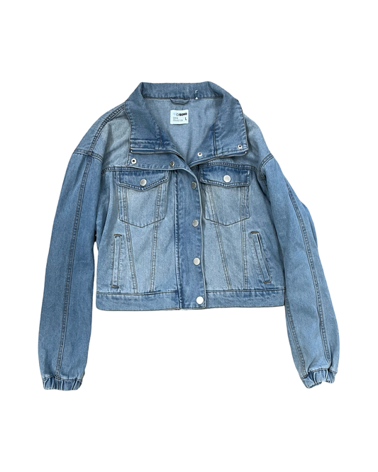 Jacket Denim By Ci Sono In Blue, Size:L