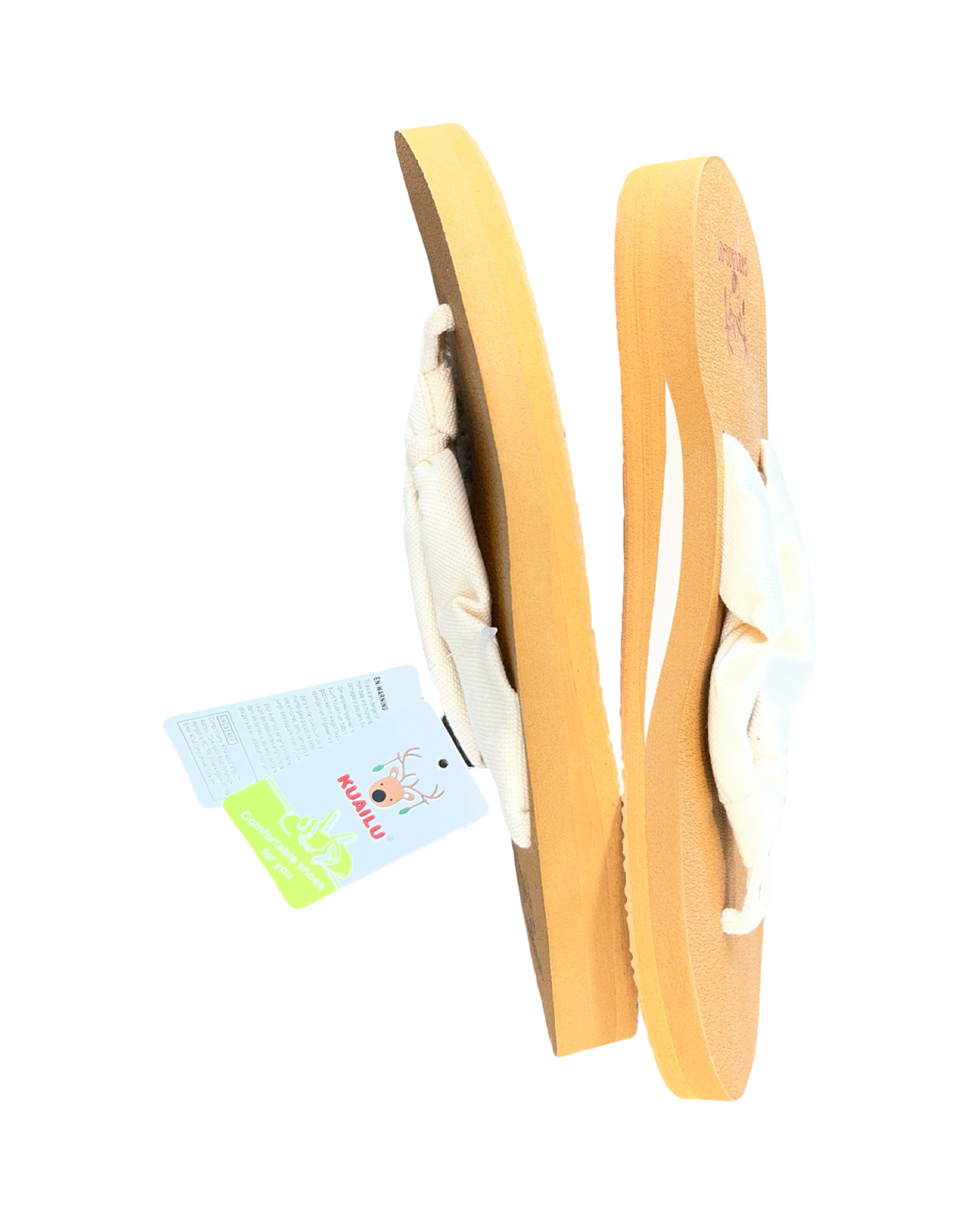 Sandals Flip Flops By Clothes Mentor In Tan, Size:9.5