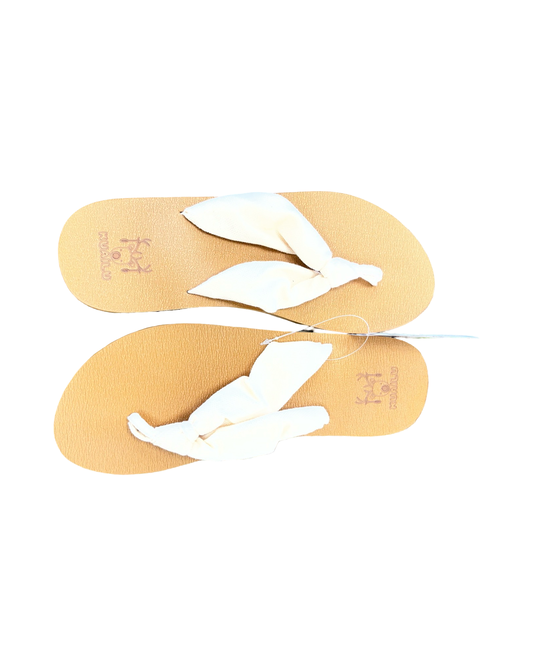 Sandals Flip Flops By Clothes Mentor In Tan, Size:9.5