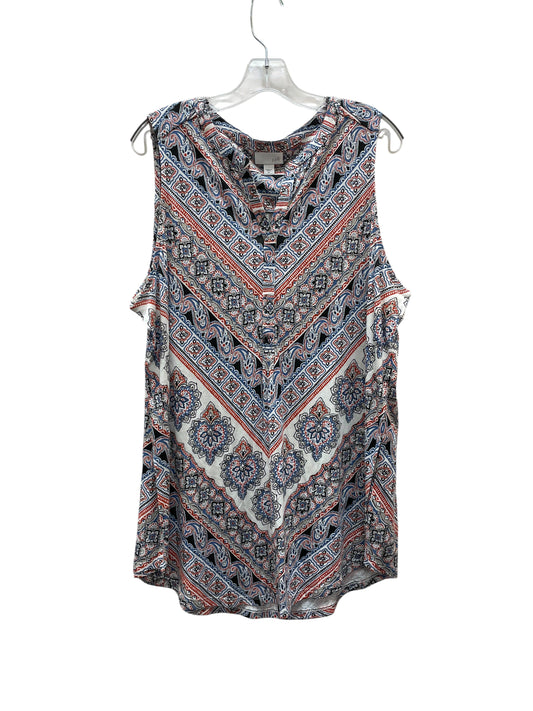 Top Sleeveless By J. Jill In Blue, Size:Xl